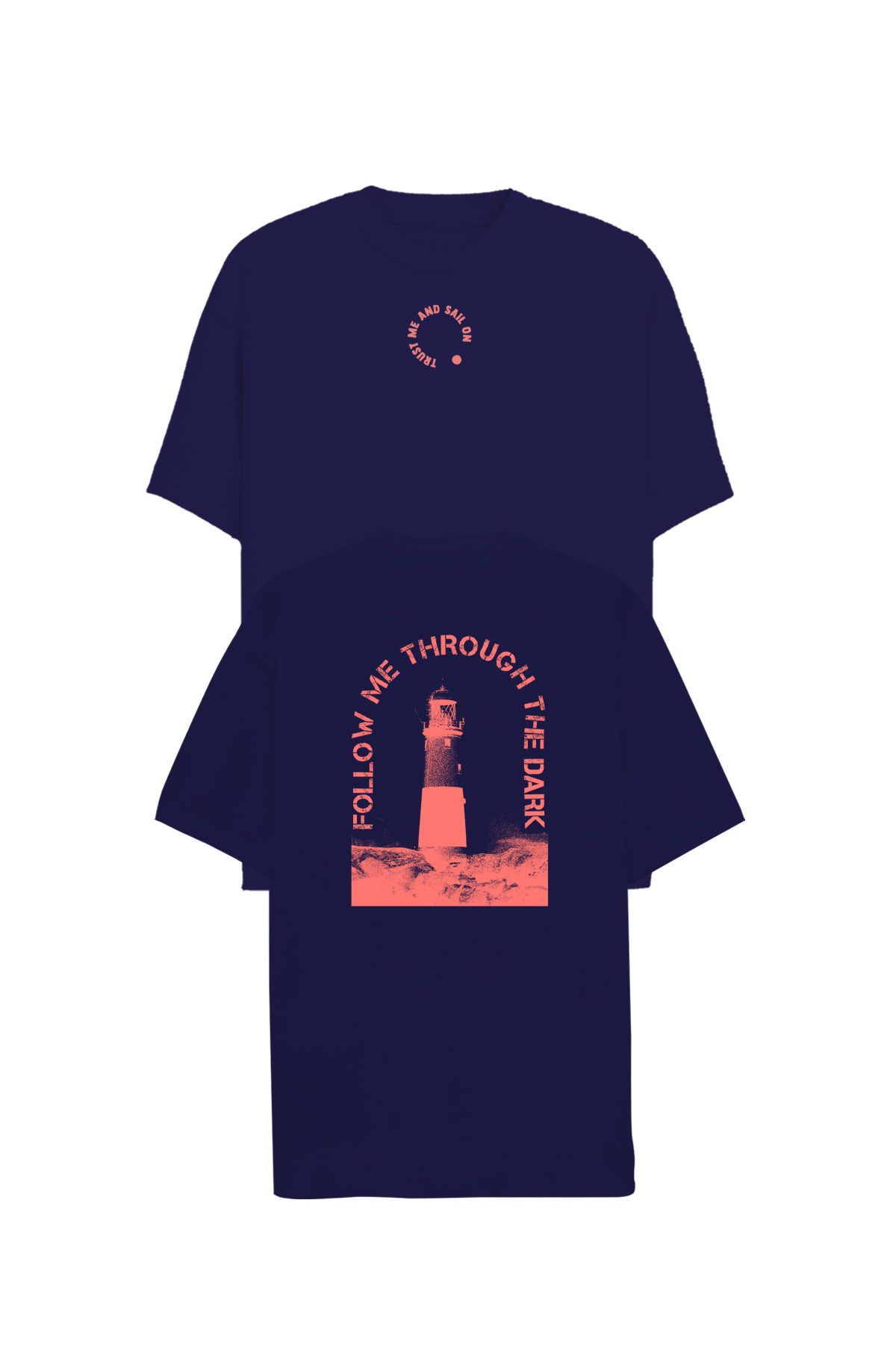 JOHN FRANK OVERSIZE T-SHIRT NAVY - 1